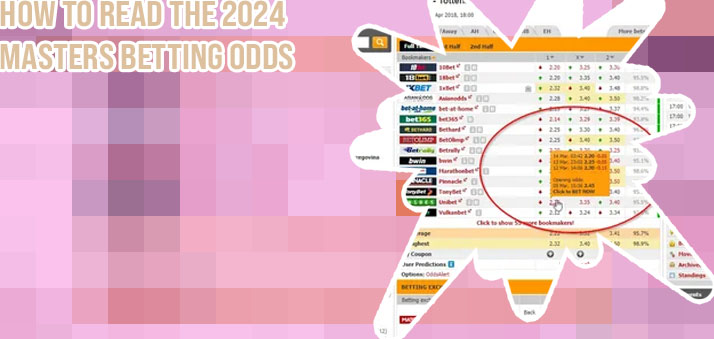 Live masters betting odds
